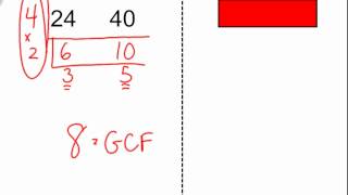 Finding the GCF using the quotLadderquot Method [upl. by Ulberto292]