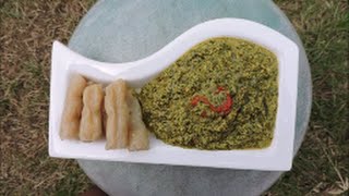 Sauce de feuilles de manioc aux arachides kweem [upl. by Adnahsed]