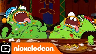 Table Manners Training With Oonski 🥣  Breadwinners  Nickelodeon UK [upl. by Enilkcaj]