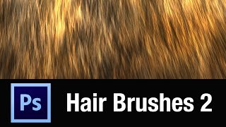 Photoshop Custom Hair Brush Demo Volume 2 [upl. by Eniamrehs]