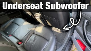 Saab 93  8quot Active Under Seat Subwoofer [upl. by Atiekahs]