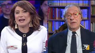 Vittorio Feltri contro Vladimir Luxuria quotBattuta schifosa ma piantala di fare la stupidaquot [upl. by Anaya]