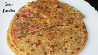 Onion Paratha recipe  Pyaz ka paratha  Easy breakfast recipe  Flavours Of Food [upl. by Kaule84]