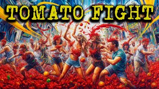 La Tomatina History Unveiling the Origins of Spains Legendary Tomato Fight Festive Celebration [upl. by Airlee896]