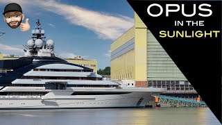 4K  Yacht NORD  Project OPUS in the sunlight  142m Yacht Project of Lürssen shipyard [upl. by Eatnoid772]