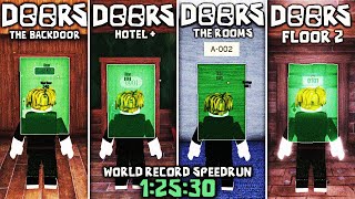 DOORS ALL FLOORS  3RD PERSON WORLD RECORD SPEEDRUN 12530 NO CHEATS [upl. by Soll]