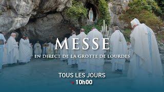 Messe depuis la Grotte de Lourdes  21092024 [upl. by Neomah]