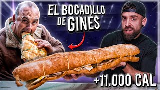 GINES ME RETA a COMER su BOCADILLO MÁS CALÓRICO 🥖 11000 CALORIAS y 12 LITRO ACEITE que empapeee [upl. by Saunderson]