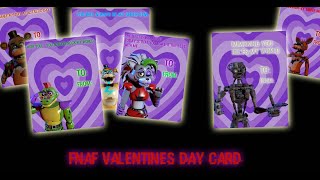 fnaf valentines day card c4d poster [upl. by Aliuqa]