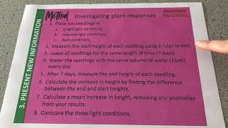 B5 Plant Response REQUIRED PRACTICAL Triple Only [upl. by Gerfen]