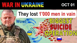 01 Oct INSANE ATTACK Russians Lose 55 TANKS amp BMPS 1000 MEN IN 20 MINUTES  War in Ukraine [upl. by Ahsinut861]