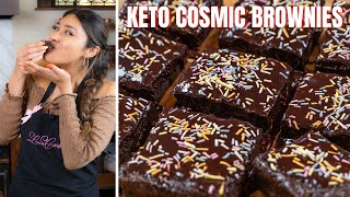 3 Carb Keto Cosmic Brownies How to Make the Most AMAZING and EASIEST Brownies Ever  Brownie Recipe [upl. by Malia806]