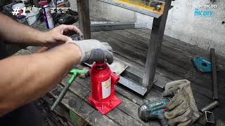 MAKING HOMEMADE HYDRAULIC PRESS 10 ton  Making a Hydraulic paper briquette press  Full Video [upl. by Noiztneb890]