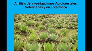 Presentación de libro Análisis de Investigaciones Agroforestales Veterinarias y en Estadística [upl. by Sorcim]