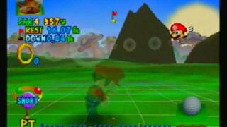 Mario Golf  1998  Ring Shot Course 5 [upl. by Leonanie]