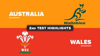 HIGHLIGHTS  AUSTRALIA v WALES  July Internationals 2024  Second Test [upl. by Suhploda]