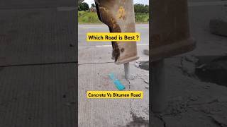 Concrete Vs Bitumen Road  Which Road is best  🤔 [upl. by Ahsenad]