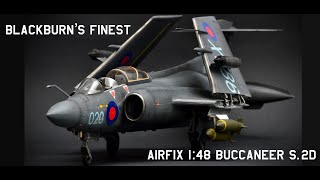 Airfix 148 Buccaneer S2D Old Tool Picture Build video [upl. by Hoi]