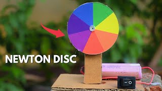 How to Make Newton Disc  Newton Disk colour project Experiment  Newton disk kaise banaye [upl. by Wenger948]