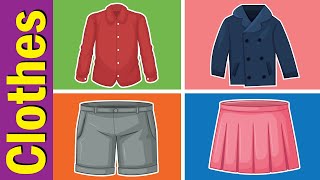 Clothes Vocabulary Chant for Children  Fun Kids English [upl. by Kehr]