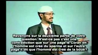 Zakir Naik Est ce que lhomme est créé de sol ou sperme  algeriemaroctunisiejesusislam [upl. by Raquela]