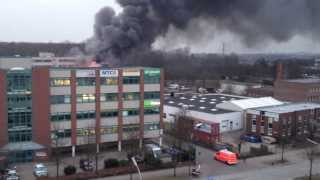 Feuer 4 Alarm  Schnackenburgallee  HamburgEidelstedt 03032014  Feuerwehr Hamburg [upl. by Ahsiekin]