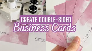 Make DoubleSided Business Cards Instantly with Cricut  Heres How [upl. by Josi]