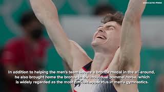 WATCH Stephen Nedoroscik the Paris Olympics ‘pommel horse guy’ captures the hearts of millions [upl. by Anidal43]