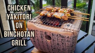 Chicken Yakitori on Binchotan Grill [upl. by Merete734]