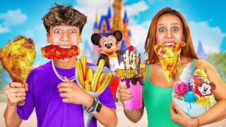 Eating Only DISNEYLAND Food for 24 Hours [upl. by Paehpos726]