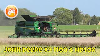 Harvest 2024  John Deere X9 1100 combine amp HD40X header [upl. by Binni]