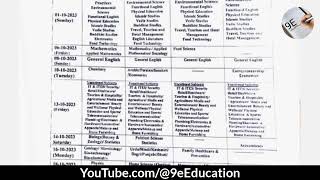 JKBOSE CLASS 11TH BIANNUALPRIVATE DATESHEET RELEASED 2023 [upl. by Legim]