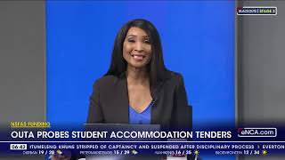 NSFAS funding  Outa probes student accommodation tenders [upl. by Etteyafal]