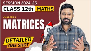 Matrices amp Determinants  One Shot  Class 11 amp 12  JEE 2024  JEE 2025  Kiran Sir  JEE Maths [upl. by Enoob769]