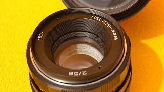 Обзор советского объектива Helios 44M на камере Nikon D3100 [upl. by Severen469]