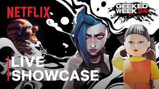 Geeked Week 2024 Live Showcase ft Squid Game Arcane One Piece amp More  Netflix [upl. by Atikkin]