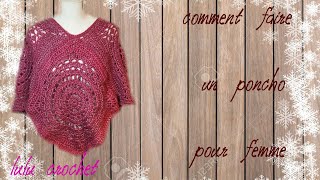 Comment faire un poncho pour femme  tuto [upl. by Barnes]