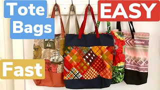 Tote Bag Tutorial  EASY [upl. by Alekahs560]