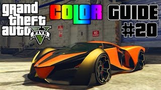 GTA V  Ultimate Color Guide 20  Grotti x80 Proto Best Color Combinations [upl. by Dannica37]