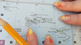 ASMR  Azores Portugal History amp Geography  Soft Spoken Map Tracing Google Earth [upl. by Petrie]