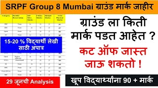 SRPF ground Mark Details  SRPF Group 8  SRPF bharti 2024  srpf mumbai merit list 2023 [upl. by Sofia296]