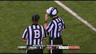 Utah vs Oregon Touchdown Fail 99 Yard Fumble Return [upl. by Aryamo]