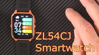 ZL54CJ Smartwatch  Rugged bluetooth calling SMS smartwatch  bears beets battlestar dwightschrute [upl. by Ardnikat]