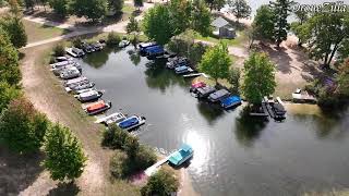 Flying Over Canadian Lakes Central Michigan [upl. by Gaby169]