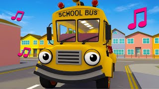 The Wheels on the Bus Go Round and Round Song  Geckos Garage  Nursery Rhymes amp Kids Songs [upl. by Hilel210]