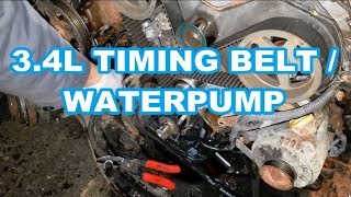 TOYOTA 34L 5VZFE Timing Belt  Water Pump V6 tundra tacoma 4runner t100 P1 [upl. by Viehmann]