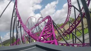 DC Rivals HyperCoaster POV  Front Row  Warner Bros Movie World [upl. by Kcarb825]