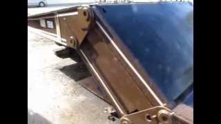 1985 TrailEze triple axle lowboy trailer for sale  sold at auction November 29 2012 [upl. by Airyt989]