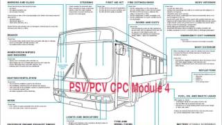 psvpcv cpc module 4 Walk around check questions and answers bus and coach [upl. by Eniamat442]