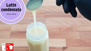 Latte condensato fatto in casa  ricetta facile e veloce  tutorial  youtuber vs food [upl. by Linn222]